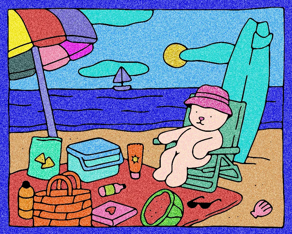 Eu na praia – Desenho Colorido Online para Pintar e Imprimir | Jogo de Colorir Grátis no Mundo dos Jogos - Imagem Destacada
