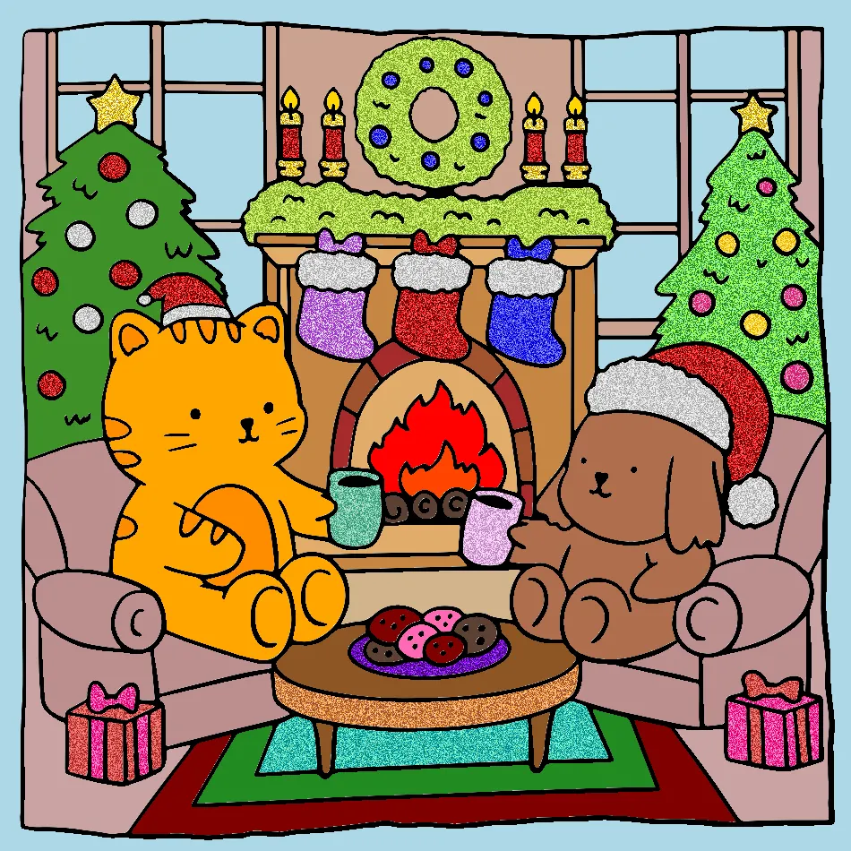 FELIZ NATAL – Desenho Colorido Online para Pintar e Imprimir | Jogo de Colorir Grátis no Mundo dos Jogos - Imagem Destacada