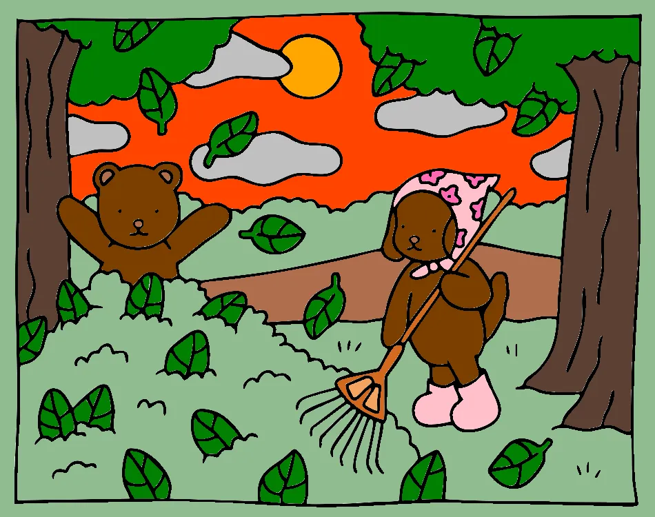 folhas de outono – Desenho Colorido Online para Pintar e Imprimir | Jogo de Colorir Grátis no Mundo dos Jogos - Imagem Destacada