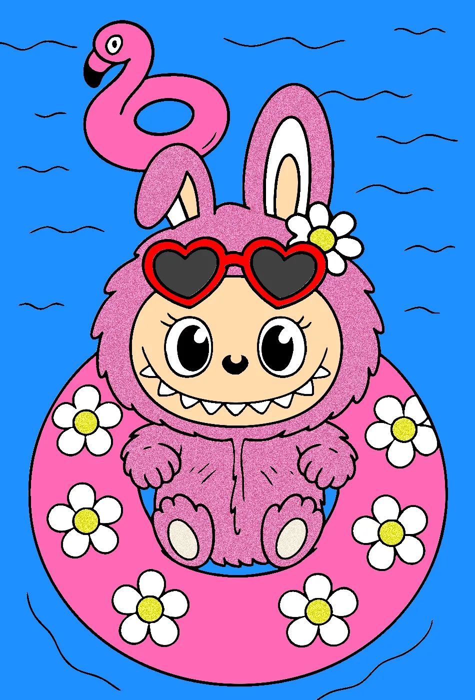 hora do labubu – Desenho Colorido Online para Pintar e Imprimir | Jogo de Colorir Grátis no Mundo dos Jogos - Imagem Destacada