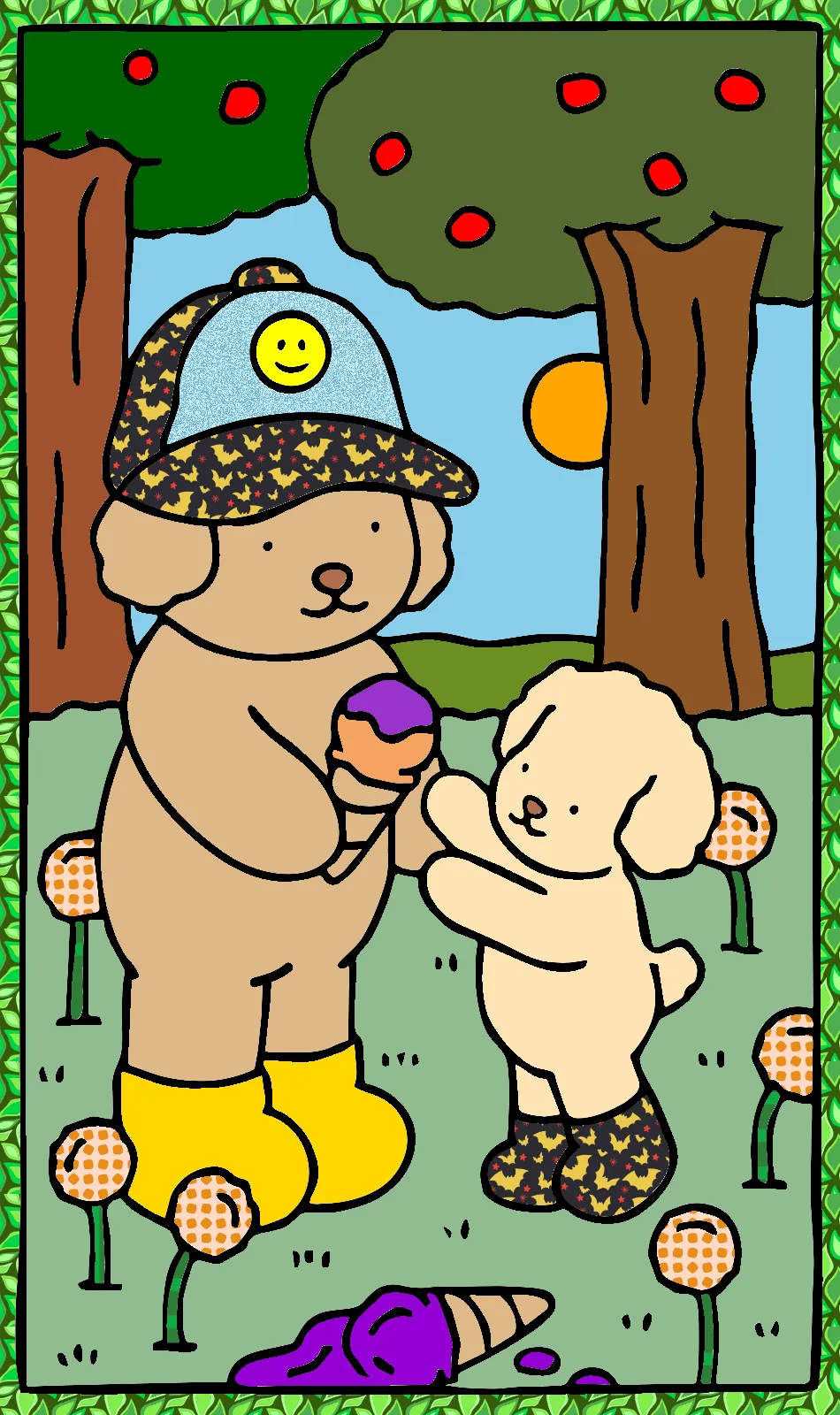 Ice cream dripped – Desenho Colorido Online para Pintar e Imprimir | Jogo de Colorir Grátis no Mundo dos Jogos - Imagem Destacada