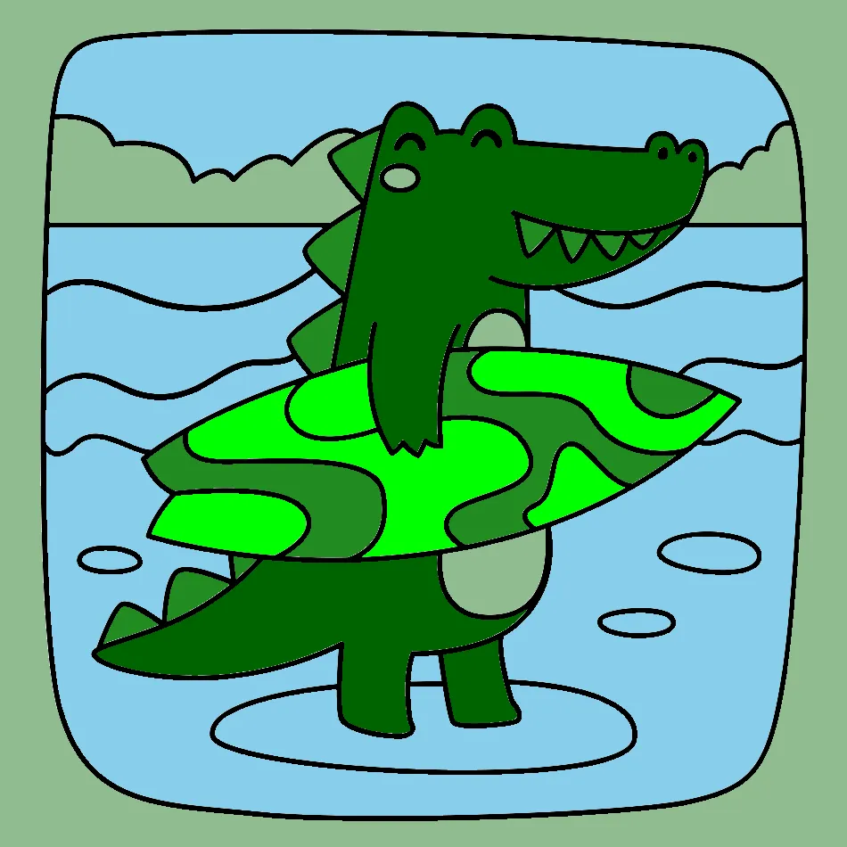jacare – Desenho Colorido Online para Pintar e Imprimir | Jogo de Colorir Grátis no Mundo dos Jogos - Imagem Destacada