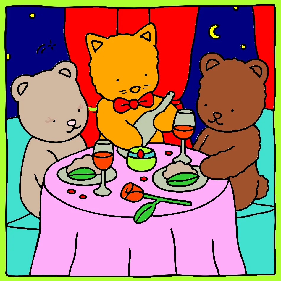 jantar romantico – Desenho Colorido Online para Pintar e Imprimir | Jogo de Colorir Grátis no Mundo dos Jogos - Imagem Destacada