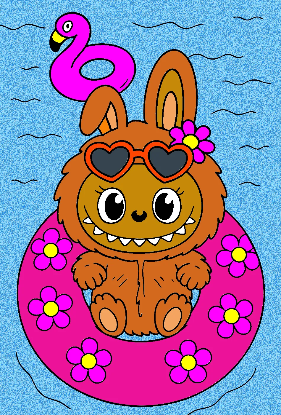 labubives – Desenho Colorido Online para Pintar e Imprimir | Jogo de Colorir Grátis no Mundo dos Jogos - Imagem Destacada