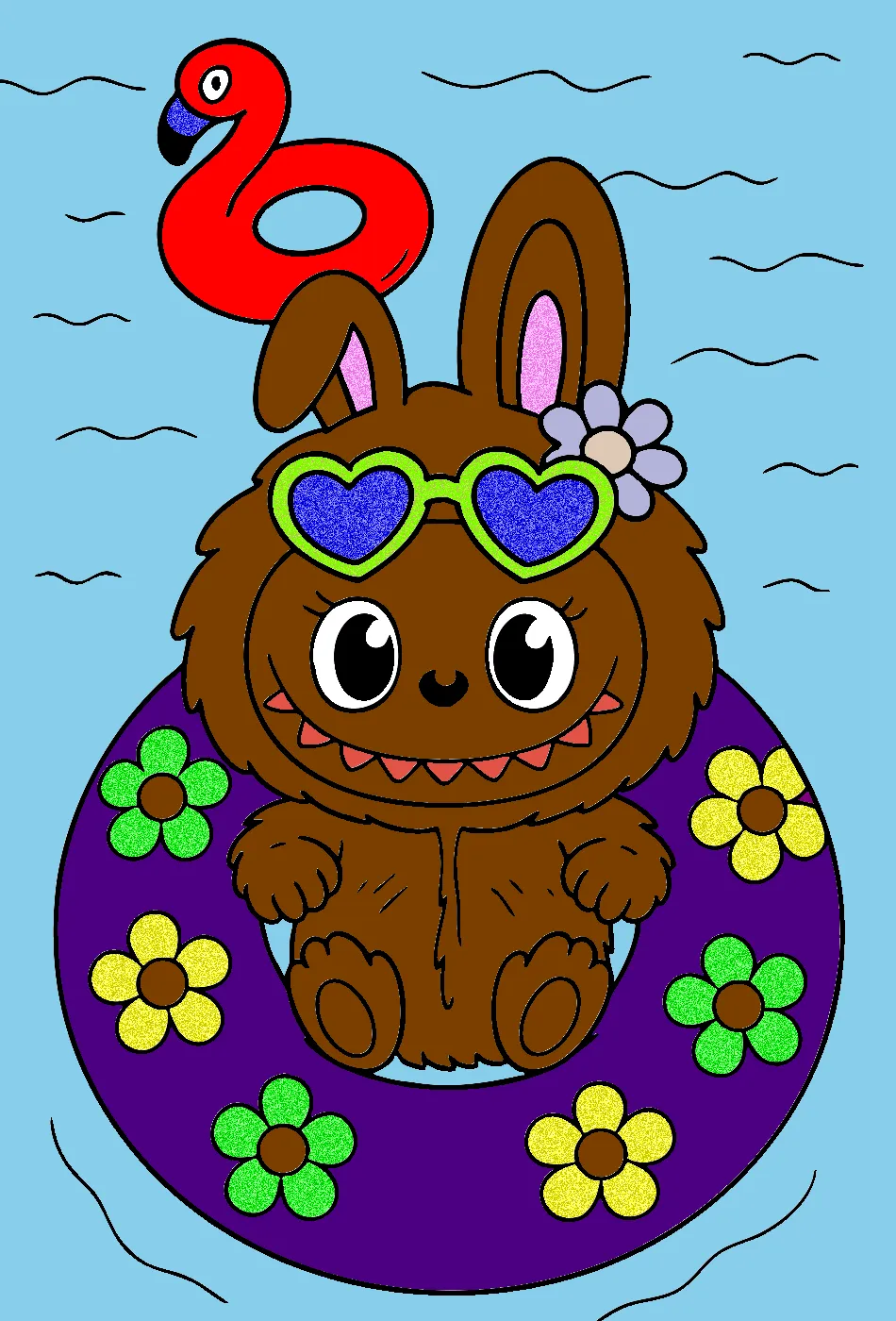 labubu mais lindo – Desenho Colorido Online para Pintar e Imprimir | Jogo de Colorir Grátis no Mundo dos Jogos - Imagem Destacada