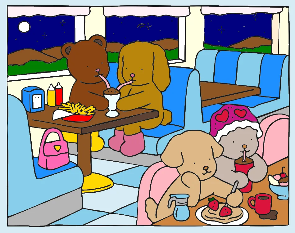 Lanchonete noturna – Desenho Colorido Online para Pintar e Imprimir | Jogo de Colorir Grátis no Mundo dos Jogos - Imagem Destacada