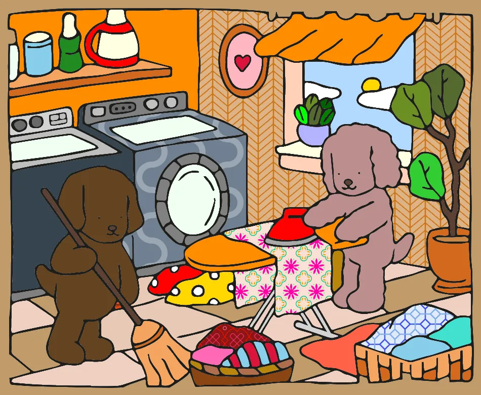 Limpeza diária – Desenho Colorido Online para Pintar e Imprimir | Jogo de Colorir Grátis no Mundo dos Jogos - Imagem Destacada