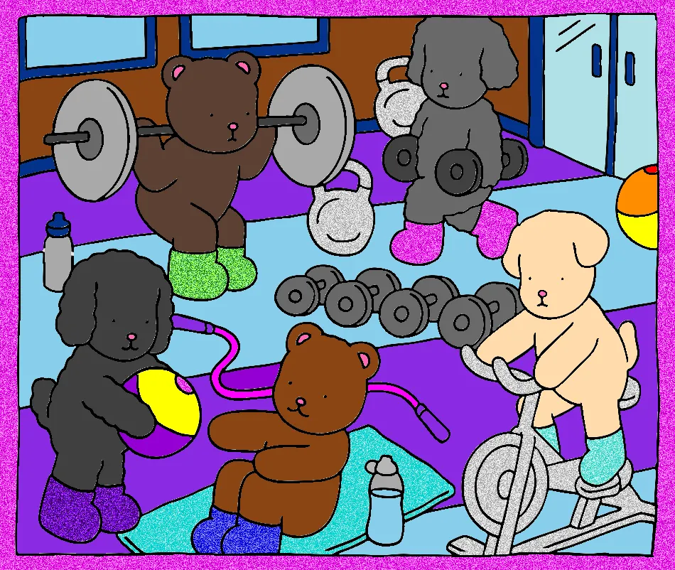 mais um dia na academia – Desenho Colorido Online para Pintar e Imprimir | Jogo de Colorir Grátis no Mundo dos Jogos - Imagem Destacada