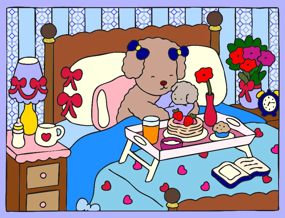 Manhãs de mãe – Desenho Colorido Online para Pintar e Imprimir | Jogo de Colorir Grátis no Mundo dos Jogos - Imagem Destacada