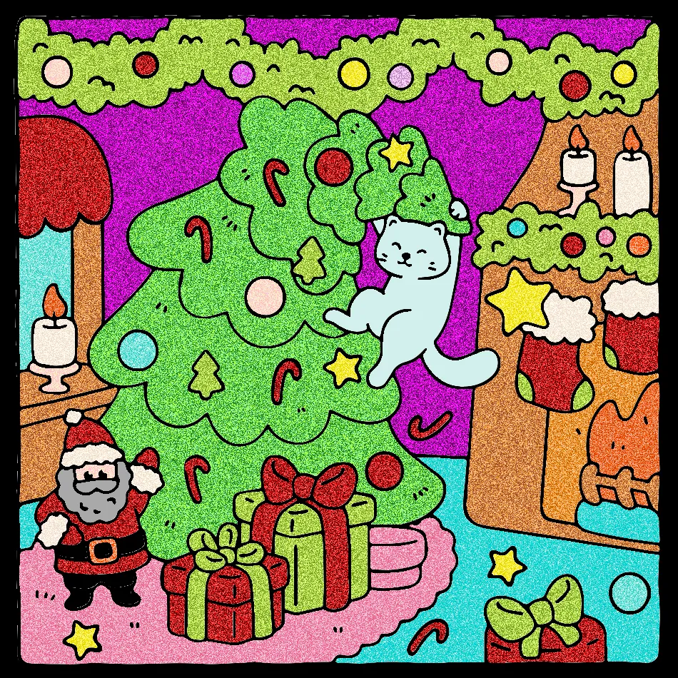 Merry cristimas! – Desenho Colorido Online para Pintar e Imprimir | Jogo de Colorir Grátis no Mundo dos Jogos - Imagem Destacada