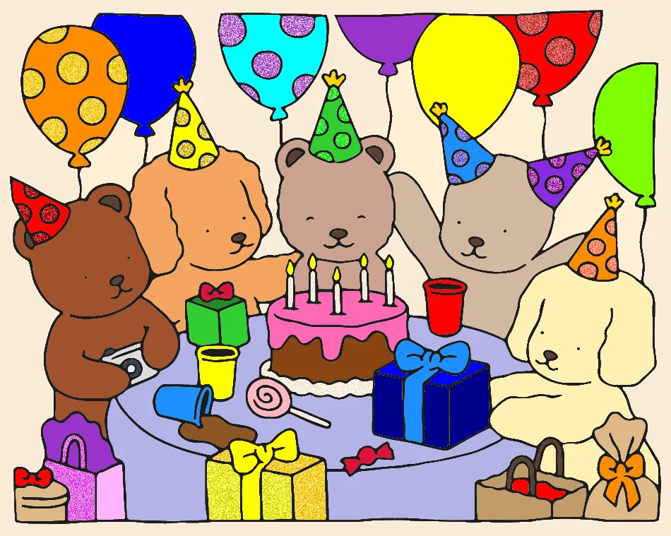 Meu colorido aniversário – Desenho Colorido Online para Pintar e Imprimir | Jogo de Colorir Grátis no Mundo dos Jogos - Imagem Destacada