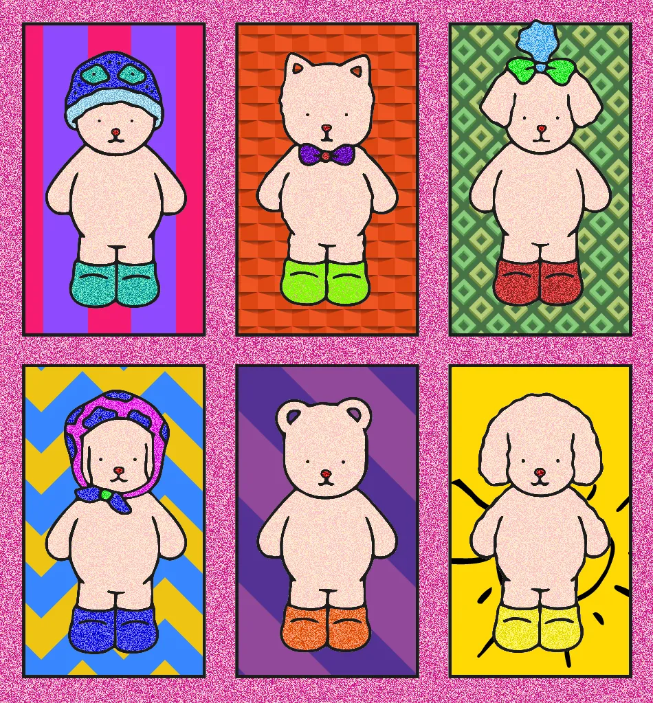 meus amigo o tedi begi biu min – Desenho Colorido Online para Pintar e Imprimir | Jogo de Colorir Grátis no Mundo dos Jogos - Imagem Destacada