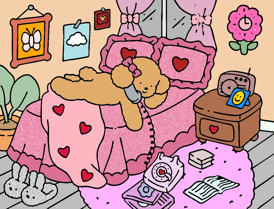 #muito fofo 🩷💖 – Desenho Colorido Online para Pintar e Imprimir | Jogo de Colorir Grátis no Mundo dos Jogos - Imagem Destacada