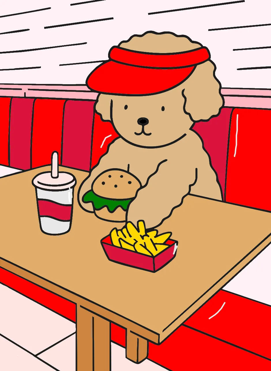 Mulher come na lanchonete – Desenho Colorido Online para Pintar e Imprimir | Jogo de Colorir Grátis no Mundo dos Jogos - Imagem Destacada