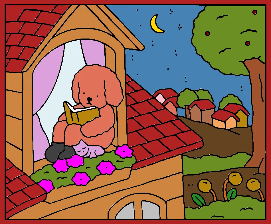 na janela – Desenho Colorido Online para Pintar e Imprimir | Jogo de Colorir Grátis no Mundo dos Jogos - Imagem Destacada