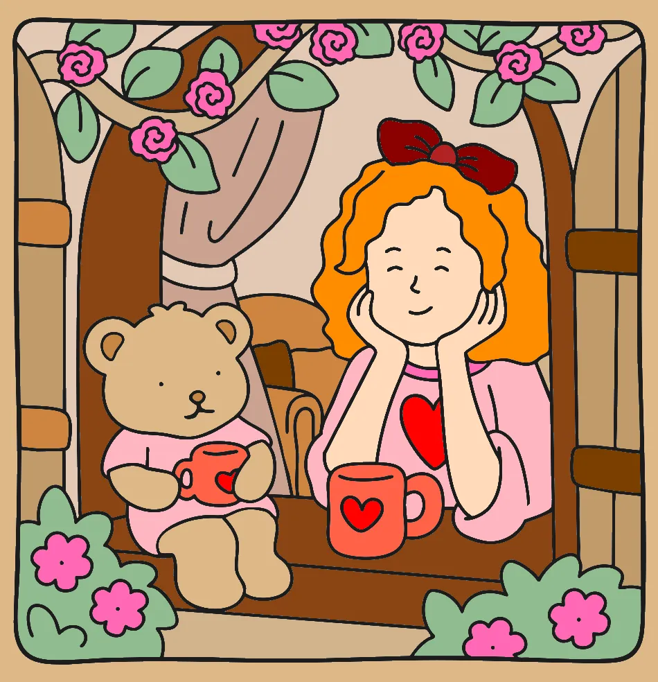 NA JANELA COM MINHA AMIGA BOB – Desenho Colorido Online para Pintar e Imprimir | Jogo de Colorir Grátis no Mundo dos Jogos - Imagem Destacada