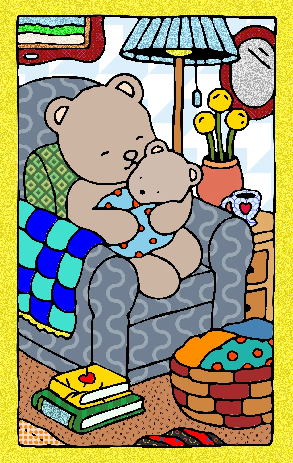 Nap time – Desenho Colorido Online para Pintar e Imprimir | Jogo de Colorir Grátis no Mundo dos Jogos - Imagem Destacada