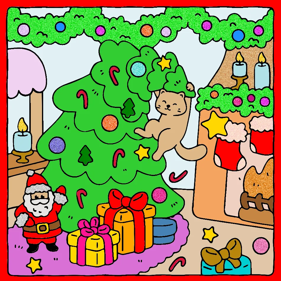 Natal – Desenho Colorido Online para Pintar e Imprimir | Jogo de Colorir Grátis no Mundo dos Jogos - Imagem Destacada