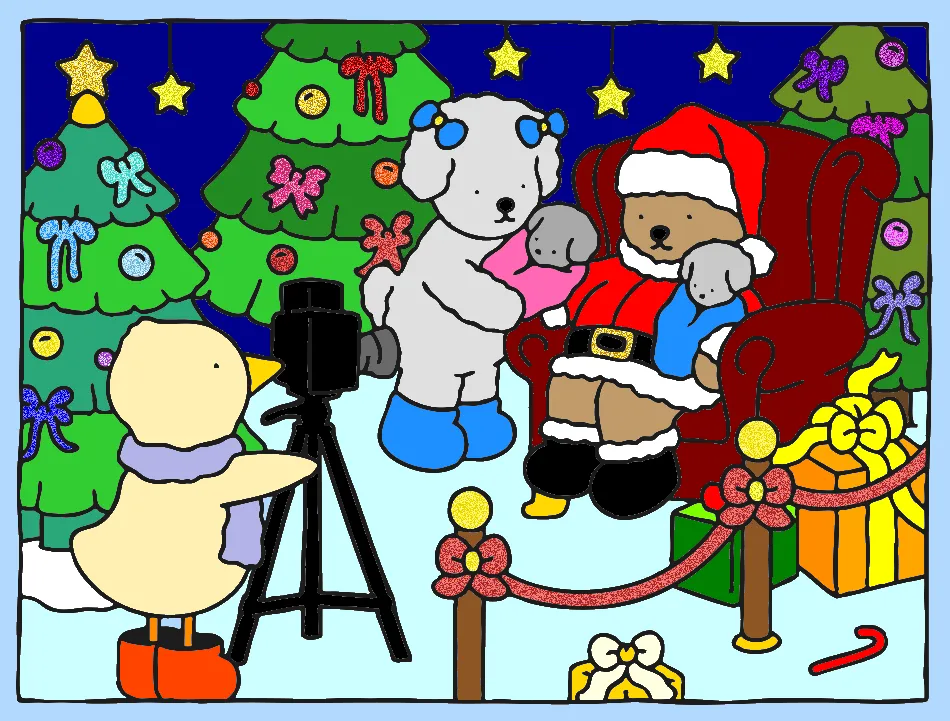 Nosso primeiro Natal – Desenho Colorido Online para Pintar e Imprimir | Jogo de Colorir Grátis no Mundo dos Jogos - Imagem Destacada
