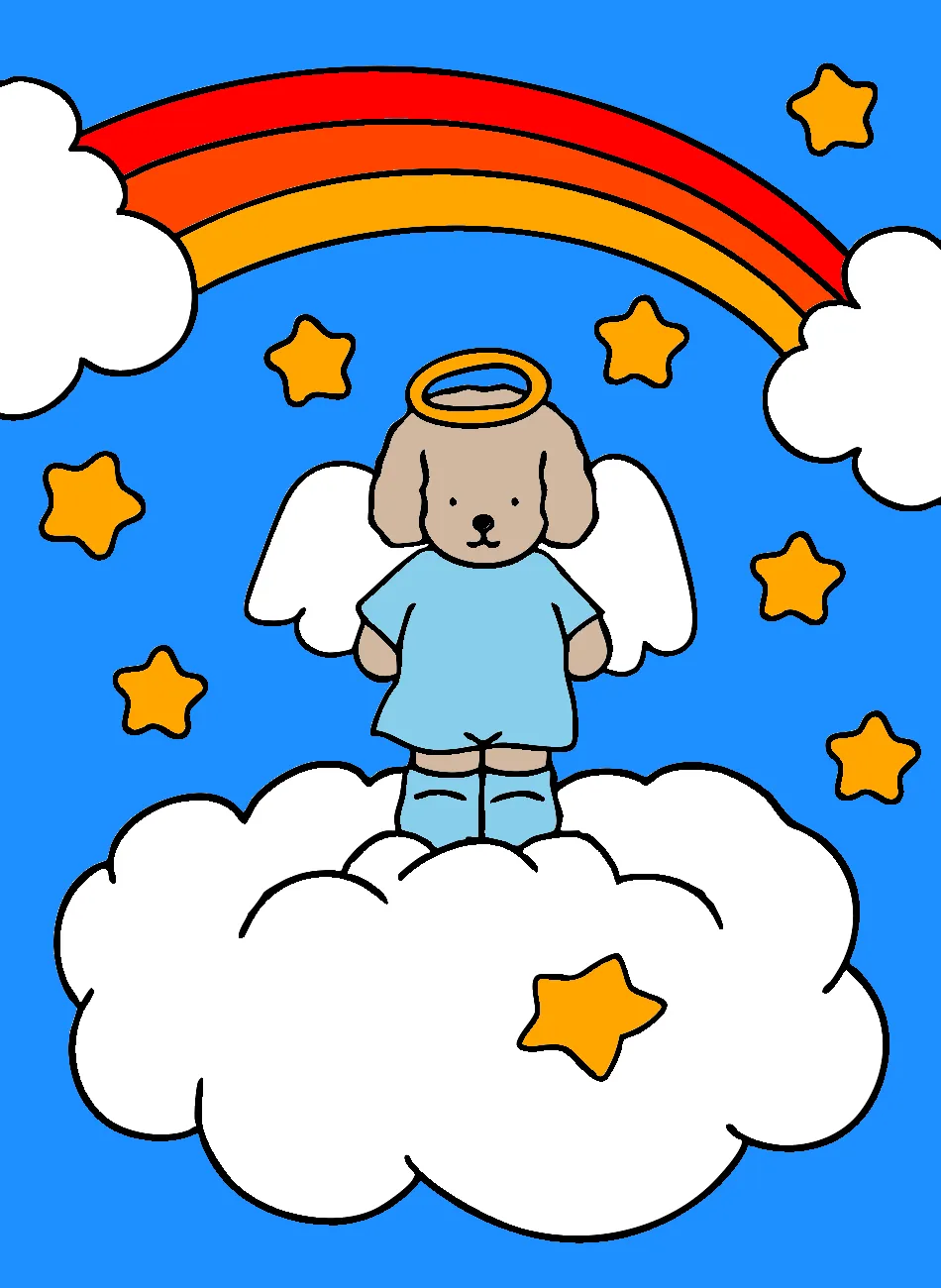 O ANJO NO CEU – Desenho Colorido Online para Pintar e Imprimir | Jogo de Colorir Grátis no Mundo dos Jogos - Imagem Destacada