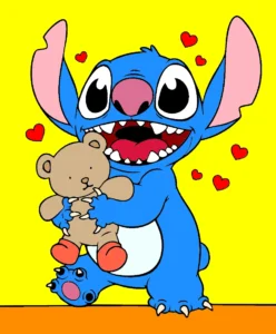 Ohana quer dizer família – Desenho Colorido Online para Pintar e Imprimir | Jogo de Colorir Grátis no Mundo dos Jogos