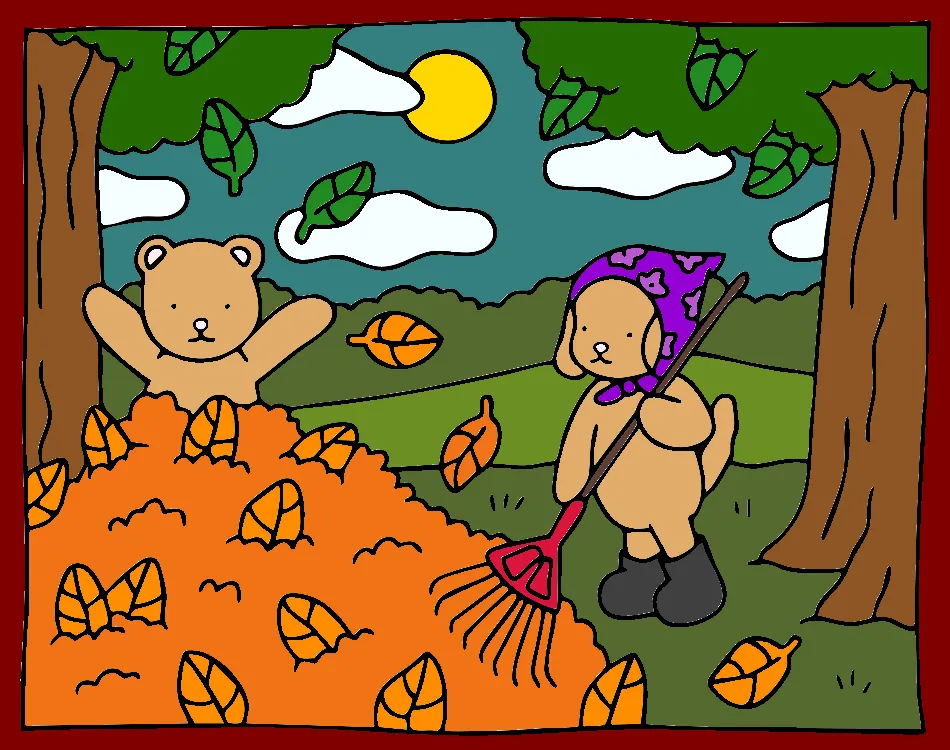 outono – Desenho Colorido Online para Pintar e Imprimir | Jogo de Colorir Grátis no Mundo dos Jogos - Imagem Destacada