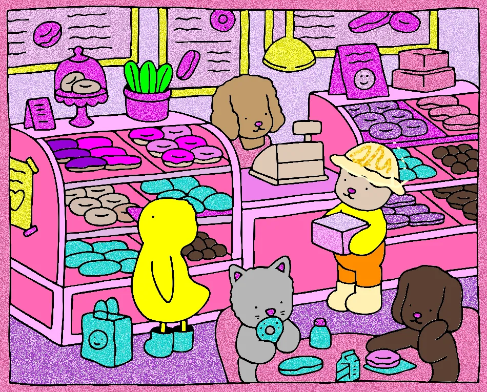 padaria algodao doce – Desenho Colorido Online para Pintar e Imprimir | Jogo de Colorir Grátis no Mundo dos Jogos - Imagem Destacada