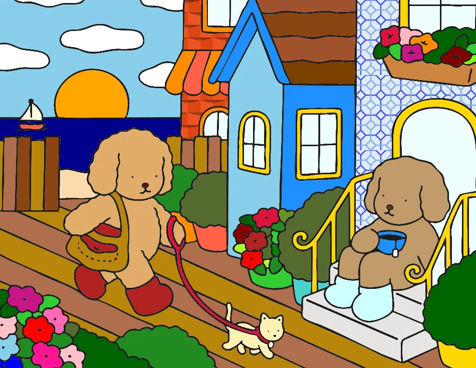 Passeio – Desenho Colorido Online para Pintar e Imprimir | Jogo de Colorir Grátis no Mundo dos Jogos - Imagem Destacada