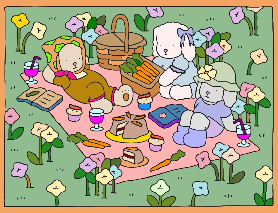 Picnic – Desenho Colorido Online para Pintar e Imprimir | Jogo de Colorir Grátis no Mundo dos Jogos - Imagem Destacada