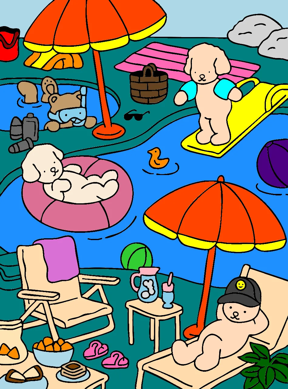 piscina – Desenho Colorido Online para Pintar e Imprimir | Jogo de Colorir Grátis no Mundo dos Jogos - Imagem Destacada
