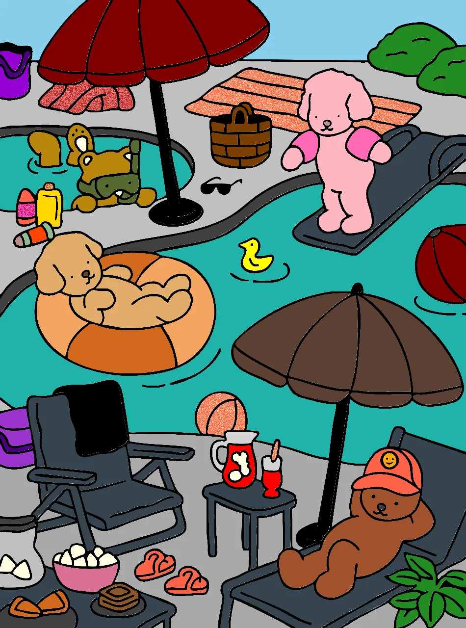 PRAIA – Desenho Colorido Online para Pintar e Imprimir | Jogo de Colorir Grátis no Mundo dos Jogos - Imagem Destacada