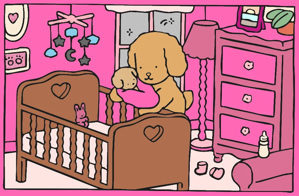 quarto fofo – Desenho Colorido Online para Pintar e Imprimir | Jogo de Colorir Grátis no Mundo dos Jogos - Imagem Destacada