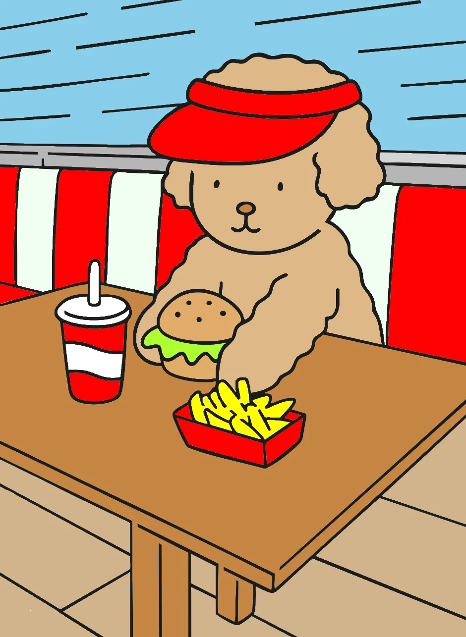 que lanche gostojo – Desenho Colorido Online para Pintar e Imprimir | Jogo de Colorir Grátis no Mundo dos Jogos - Imagem Destacada