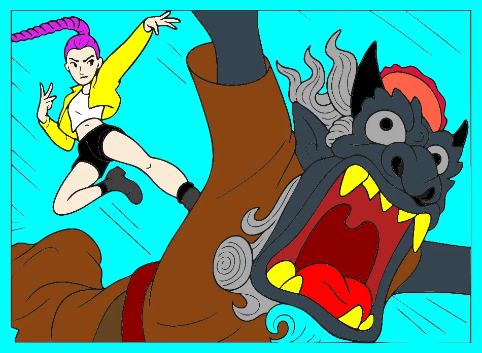 sai da qui demoonho – Desenho Colorido Online para Pintar e Imprimir | Jogo de Colorir Grátis no Mundo dos Jogos - Imagem Destacada