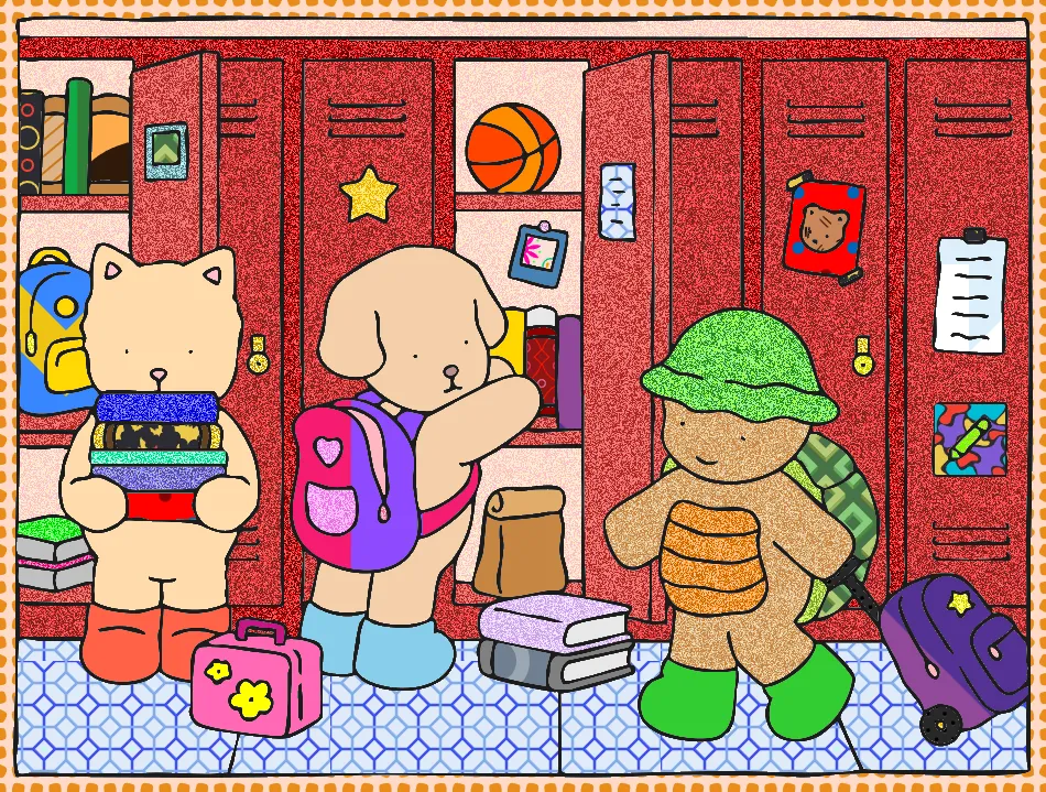 School locker – Desenho Colorido Online para Pintar e Imprimir | Jogo de Colorir Grátis no Mundo dos Jogos - Imagem Destacada