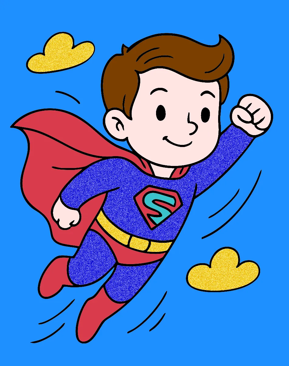 super pai – Desenho Colorido Online para Pintar e Imprimir | Jogo de Colorir Grátis no Mundo dos Jogos - Imagem Destacada