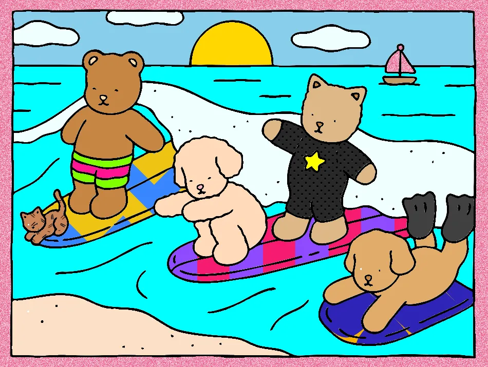 Surfing – Desenho Colorido Online para Pintar e Imprimir | Jogo de Colorir Grátis no Mundo dos Jogos - Imagem Destacada