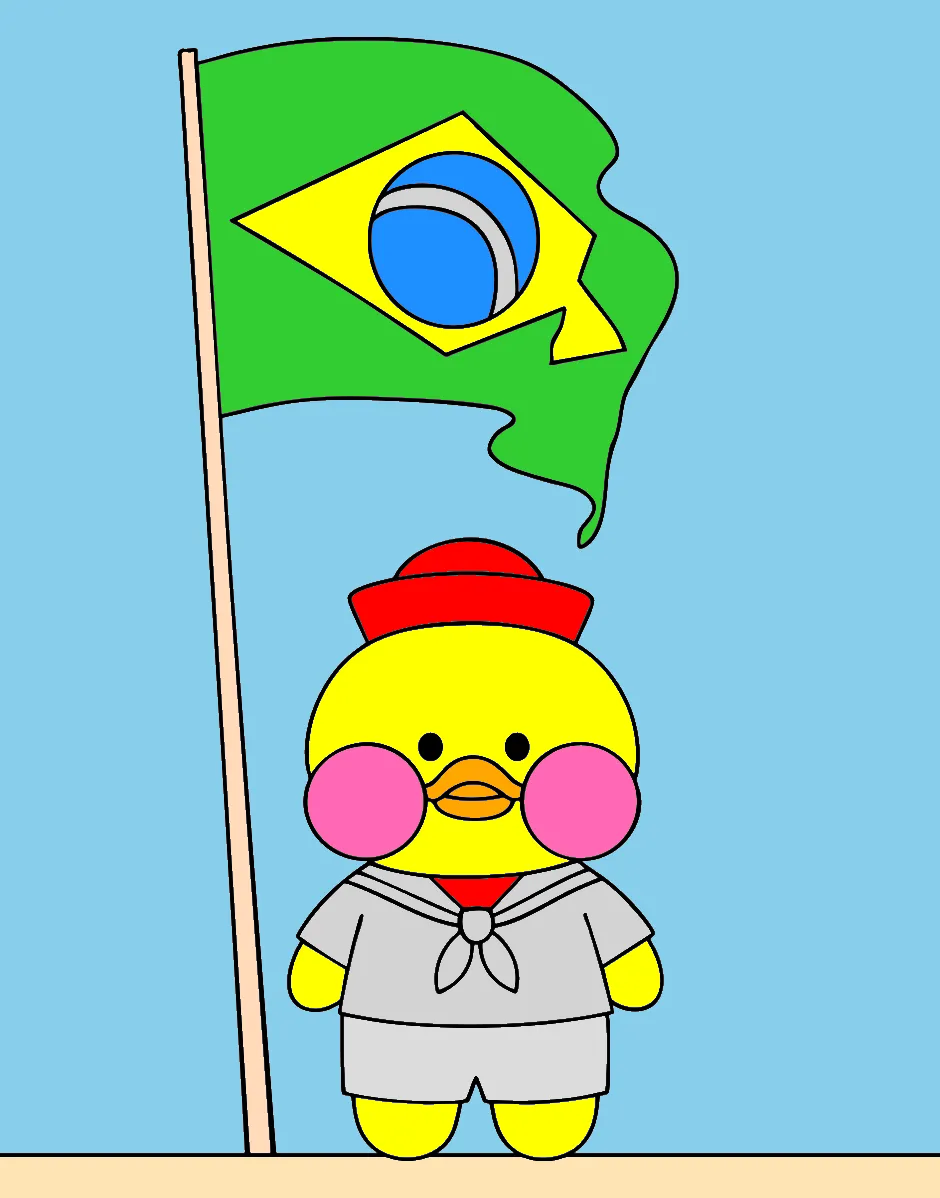 Tira uma foto da bandeira do B – Desenho Colorido Online para Pintar e Imprimir | Jogo de Colorir Grátis no Mundo dos Jogos - Imagem Destacada
