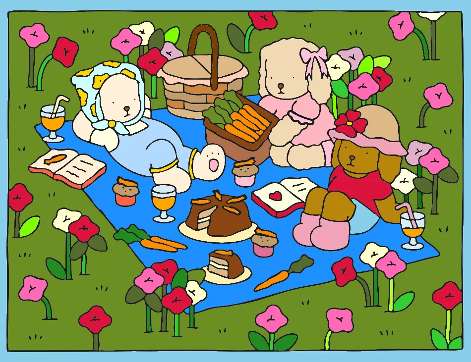 Tons de piquenique – Desenho Colorido Online para Pintar e Imprimir | Jogo de Colorir Grátis no Mundo dos Jogos - Imagem Destacada