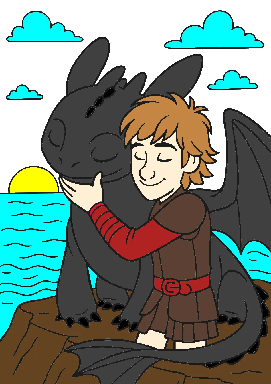 três gragan – Desenho Colorido Online para Pintar e Imprimir | Jogo de Colorir Grátis no Mundo dos Jogos - Imagem Destacada