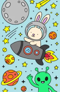 um coelhinho indo para lua 1762705707