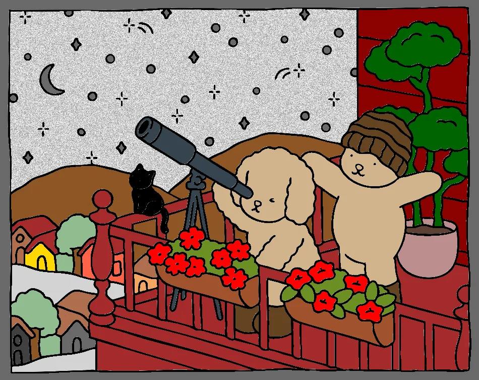 ursos olhando – Desenho Colorido Online para Pintar e Imprimir | Jogo de Colorir Grátis no Mundo dos Jogos - Imagem Destacada