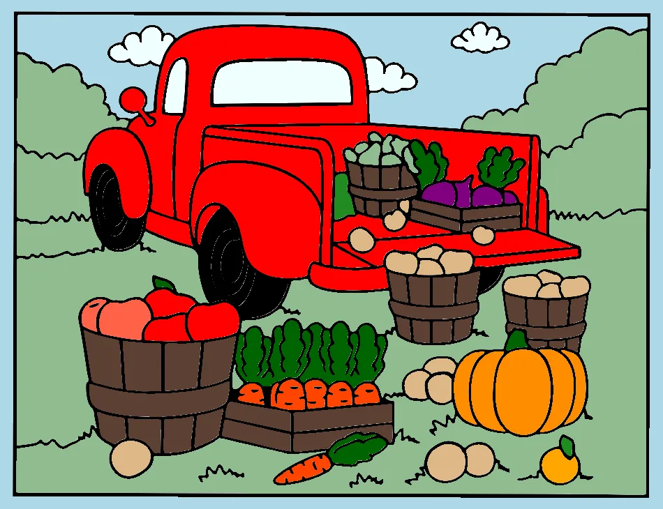 verduras legumes – Desenho Colorido Online para Pintar e Imprimir | Jogo de Colorir Grátis no Mundo dos Jogos - Imagem Destacada