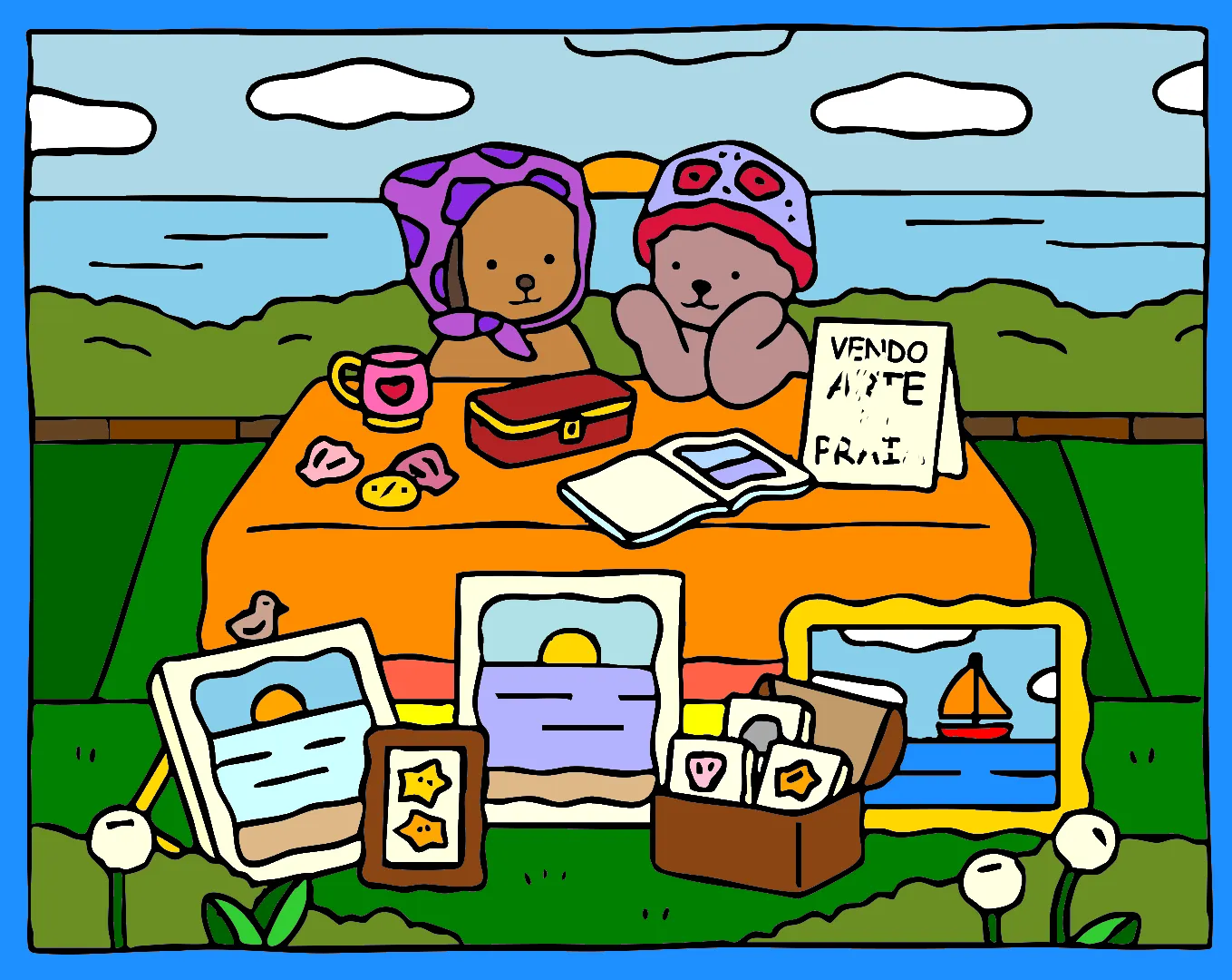 Vivendo da arte – Desenho Colorido Online para Pintar e Imprimir | Jogo de Colorir Grátis no Mundo dos Jogos - Imagem Destacada