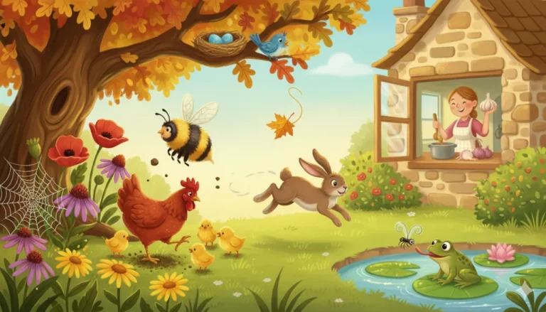 Uma bela manhã com animais e mamãe em casa fazendo uma comida gostosa.