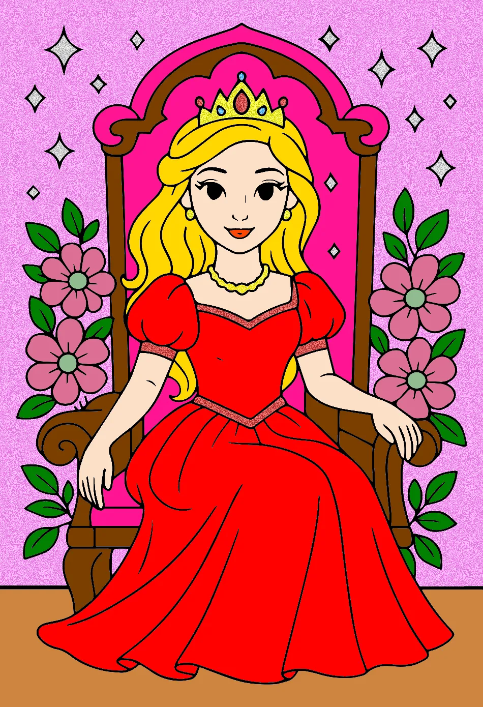 a prinssesa sassa – Desenho Colorido Online para Pintar e Imprimir | Jogo de Colorir Grátis no Mundo dos Jogos