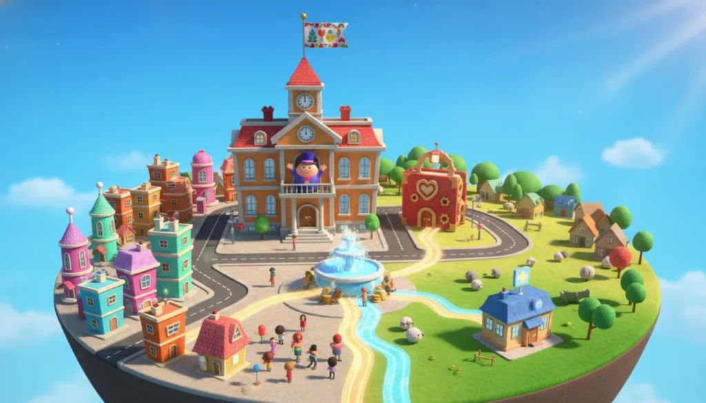 A prefeitura é o que toma conta e cuida da cidade inteira.