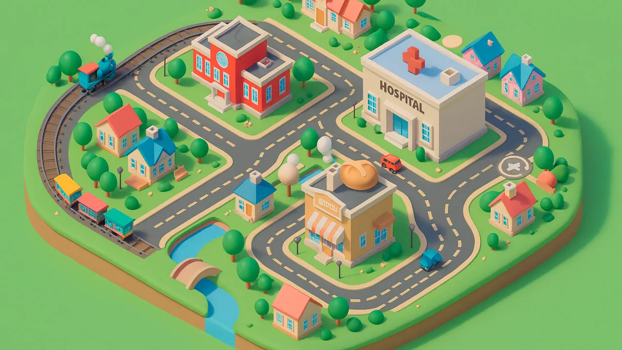 Na cidade, cada coisa tem seu devido lugar.