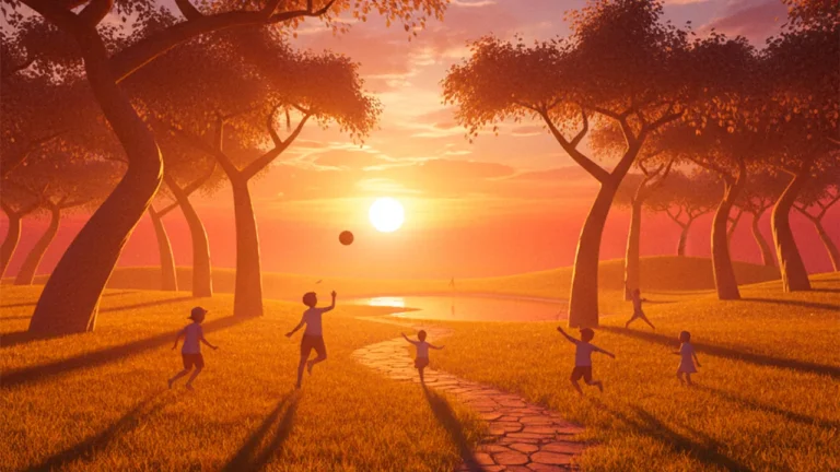 O sol, essa bola de fogo imensa, emite luz e calor para a Terra.