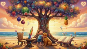 Um mundo mágico e incrível onde todas as pessoas, animais, lugares e objetos ganham vida ao redor de uma grande árvore!